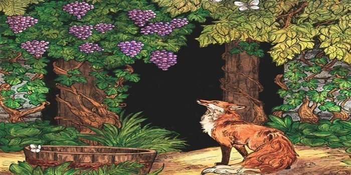 Short Moral Stories - The Fox & The Grapes