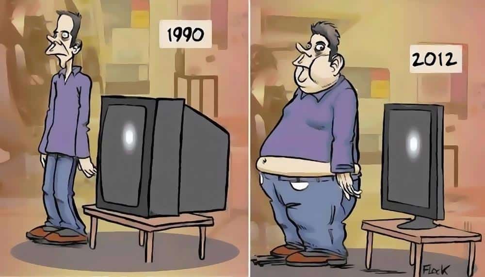 We're Getting Fatter and TV's are Getting Thinner