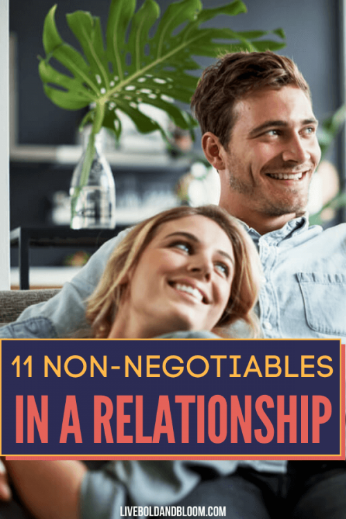 Compromise is a must in every relationship. However, there are just things that cannot be disregarded. In this post, learn the non-negotiables in a relationship.