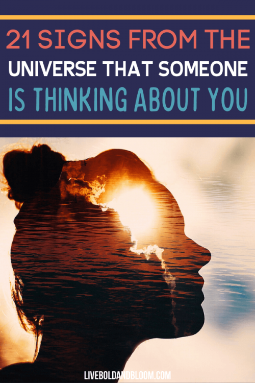 There are times when you feel uneasy for no reason. This could be a sign from the universe that someone is thinking of you. Read this post to know more signs.