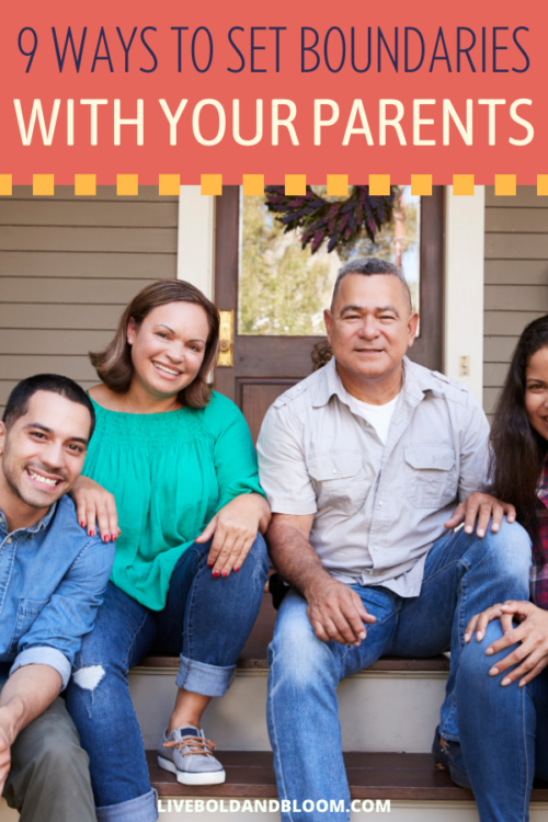 When is too much when it comes to your parents? Learn how to set boundaries with parents as you read this post.