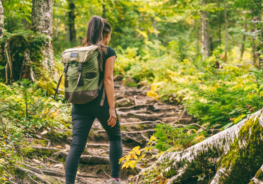 young woman enjoying hiking how to date yourself