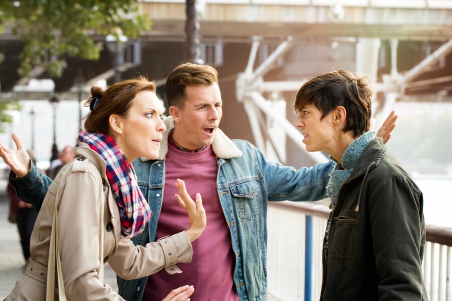 three people fighting in the street how to stop being toxic