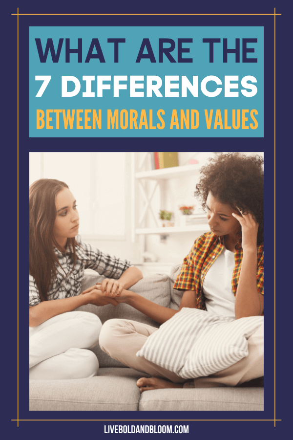 Ever wondered what makes morals different from values? Read this post about morals vs values and learn more about these two.