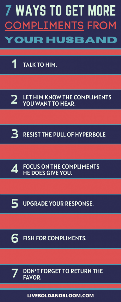 infographic for ways to compliment your husband