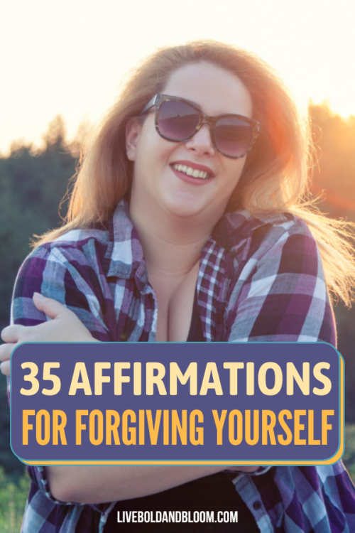 Forgiving yourself can sound intimidating and scary at times. With that, here are forgiveness affirmations that can help you forgive yourself.