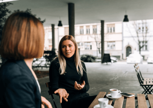 women talking over coffee stop being so sensitive