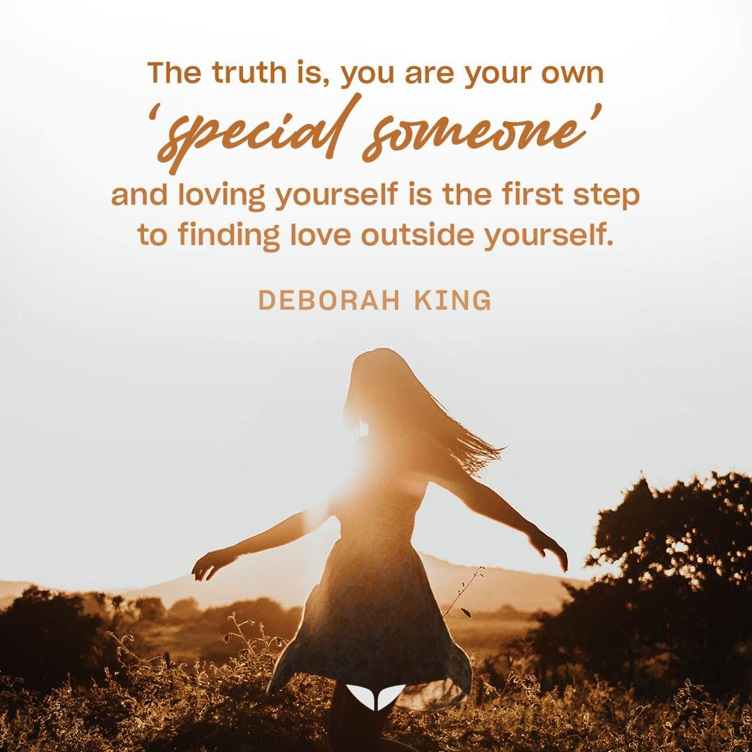 Quote on greater self-love by one of Mindvalley's female authors, Deborah King