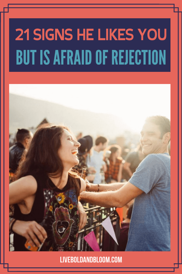 Do you think someone you know likes you? In this post discover the clear signs he likes you but is afraid of rejection.
