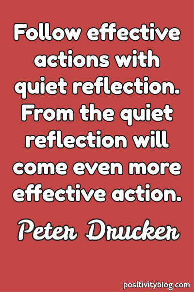 Monday Motivation Quote by Peter Drucker